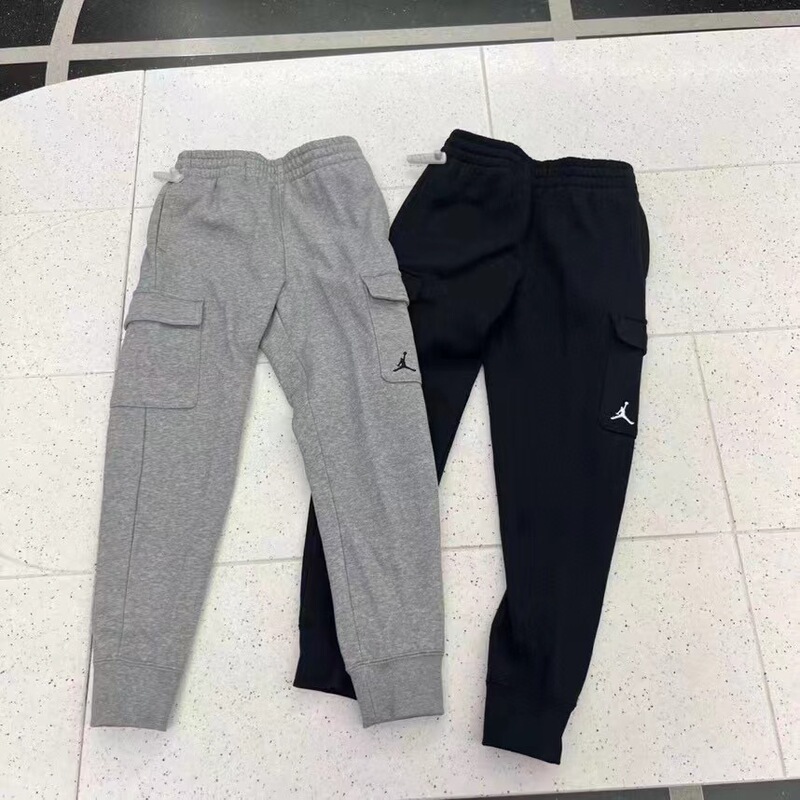 Nike Jordan Youth Fleece-Lined Warm Embroidered Logo Large Pocket Cuffed Cargo Pants Dq3823 Nike Jordan Youth Fleece-Lined Warm Embroidered Logo Large Pocket Cuffed Cargo Pants Dq3823