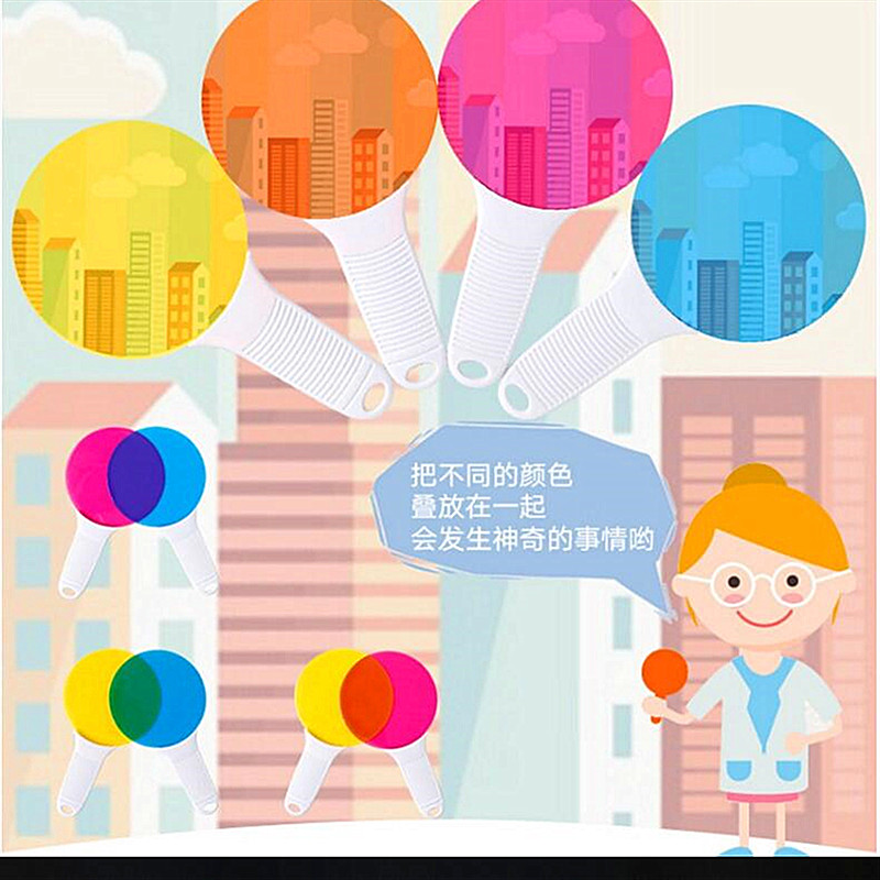 Three Primary Teaching Aids Kindergarten Science District Materials Physics Laboratory for Children's Color Cognitive Game-colored Light-Taobao