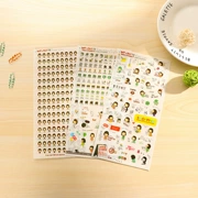 P233 Văn phòng phẩm Hàn Quốc Trong suốt Nhật Bản Happy Chick Dễ thương DIY Album Nhật ký Pocket Book Sticker - Giấy văn phòng
