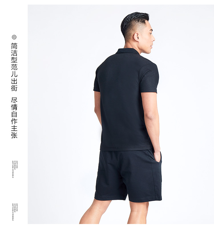 Li Ning áo thun nam tay ngắn 2019 hè mới ve áo thoáng khí thấm mồ hôi áo thun thể thao giản dị thường ngày - Áo polo thể thao áo polo nam dài tay