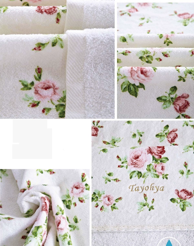 TAYOHYA Variety House Garden Rose Jacquard In Khăn tắm Bông dày Dày Khăn mềm - Khăn tắm / áo choàng tắm