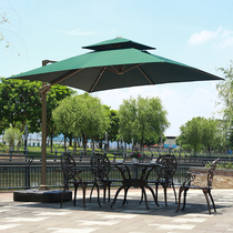 Beach umbrella large outdoor patio umbrella Roman umbrella villa outdoor garden outdoor café outdoor large umbrella square