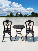 Balcony small tea table Composition modern simplicity About three sets patio outdoor open iron aluminium art table and chairs 60 table