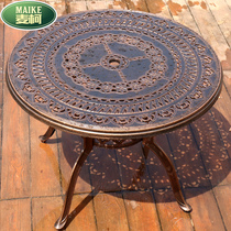 Balcony Leisure Garden Patio Terrace Terrace Outdoor Furniture Five Pieces Of Iron Art Cast Aluminum Table And Chairs Full Aluminum Table Single Table