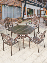 Mccoeu Style Outdoor Cast Aluminum Table And Chairs Balcony Combined Suit Eurostyle Villa Outdoor Garden Iron Art Table And Chairs Casual