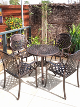 Outdoor Leisure Composition Garden Balcony Outdoor Furniture Table And Chairs Balcony Outdoor Patio Table And Chairs Iron Art Square Tea Table