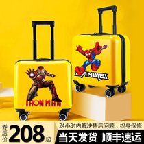 Childrens trolley case Light and small cartoon animation suitcase 18 inch baby cute suitcase male and female childrens box