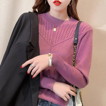 Take knitted base shirt ladies sweater turtleneck loose 2021 nian new winter long-sleeve within the wear a blouse
