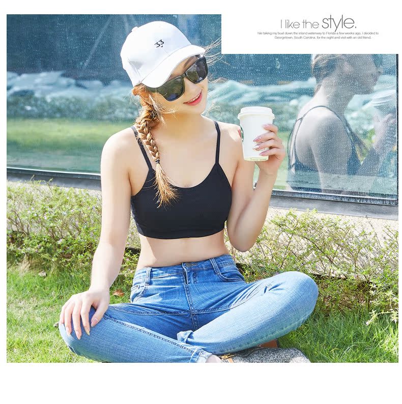 Tube top no rims girl sling vest sport bra phần ngắn Học sinh Hàn Quốc làm đẹp lưng đồ lót quấn ngực chạm đáy áo lót nữ các loại