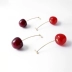 Cherry brooch nữ pin bông tai bông tai sử dụng kép chống ánh sáng khóa cổ áo pin dâu tây cố định quần áo phụ kiện - Trâm cài