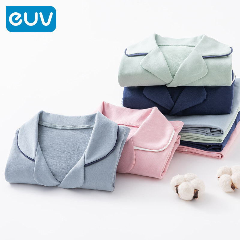 euv Children's pajamas boys and girls in the spring and autumn pure cotton boys and girls' home suit