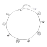 Медный браслет на ногу, цепочка, колокольчик, сексуальный аксессуар, серебро 925 пробы, популярно в интернете