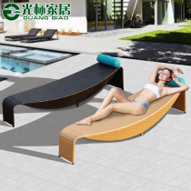 Vines Lying Bed Outdoor Creative Recliner Beach Afternoon Chairs Balcony Leisure Chair Hotel Swimming Pool Outdoor Bed home