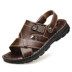 Mùa hè mới 2019 đôi dép da nam hàng ngày đôi giày đi biển - Sandal giày chạy bộ Sandal