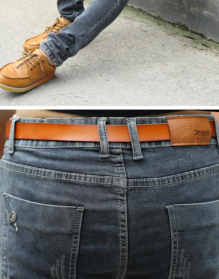 Jeans pour adolescent pieds Slim pour Quatre saisons - Ref 1462381 Image 33