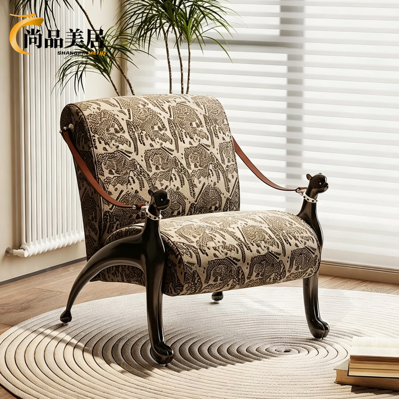 Medieval-Style Single Sofa Chair, High-End Balcony Leisure Single Chair, Minimalist Designer Living Room Light Luxury Leisure Chair Medieval-Style Single Sofa Chair, High-End Balcony Leisure Single Chair, Minimalist Designer Living Room Light Luxury Leisure Chair