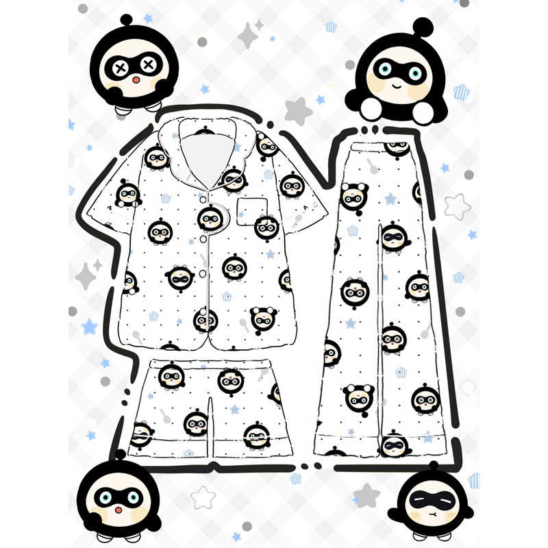 Original Design! New Summer Pajamas for Girls, Cute Cartoon Short-Sleeved Three-Piece Set That Can Be Worn Outside, Home Wear Set Original Design! New Summer Pajamas for Girls, Cute Cartoon Short-Sleeved Three-Piece Set That Can Be Worn Outside, Home Wear Set