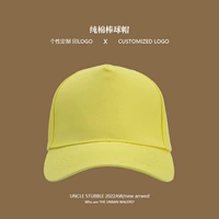 XD 5片纯棉 棒球帽 淡黄