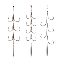 Anchor hook extra large tied up anchor fish special hook large silver carp and bighead carp hook for fishing three anchor hooks with lead pendant set line group fish hook