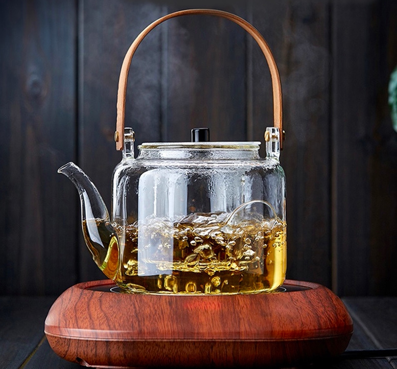 650ml heat resistant glass cooked two cooking teapots