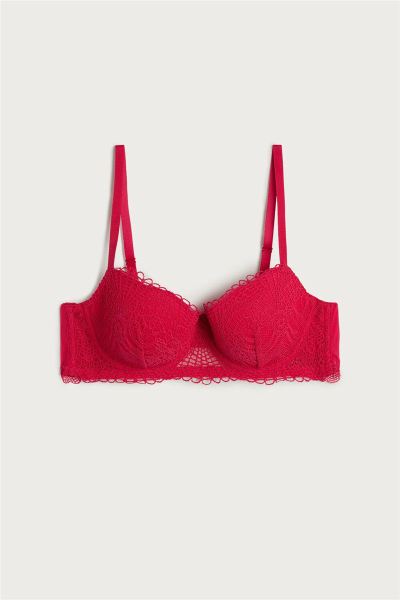 Италии Intimissimi Sofia сексуальный кружево собирать тонкая модель полоса заблокировать бюстгальтер RID1387 