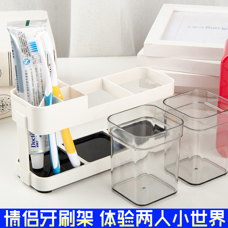 Fashion creative toothbrush holder set Tooth holder Couple toothbrush holder Two toothbrush holder with cup