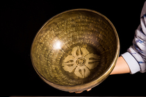 Empty bronze Buddha language Nepal handmade sound Bowl Tibetan Buddha sound Bowl yoga practice sound therapy meditation heart slogan