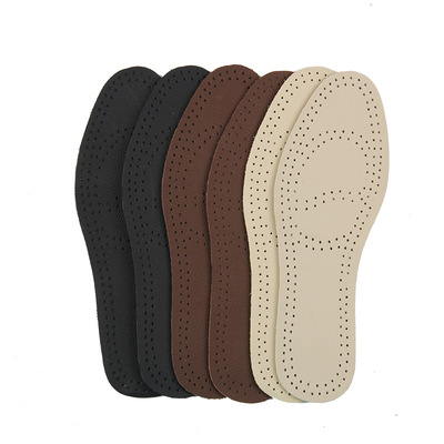 减震加厚牛皮吸汗防臭鞋垫3双