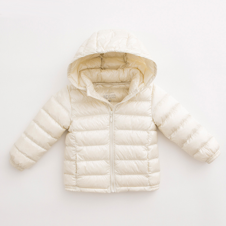 chàng trai xuống áo khoác nhẹ Đánh dấu Jenny cho trẻ em và trẻ em gái mùa đông mặc 2019 mới bé ấm vịt trắng nhung áo khoác thủy triều