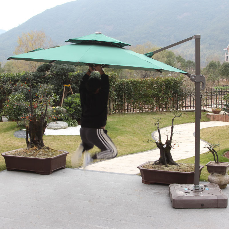 Outdoor sunshade courtyard umbrella garden villa big umbrella Roman umbrella terrace garden big sunshade outdoor stall umbrella