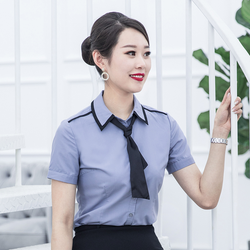 Workwear biểu tượng tùy chỉnh trang phục chuyên nghiệp mùa hè làm đẹp workclothes váy chuyến bay tiếp viên đồng phục phỏng vấn bộ con gái của phụ nữ