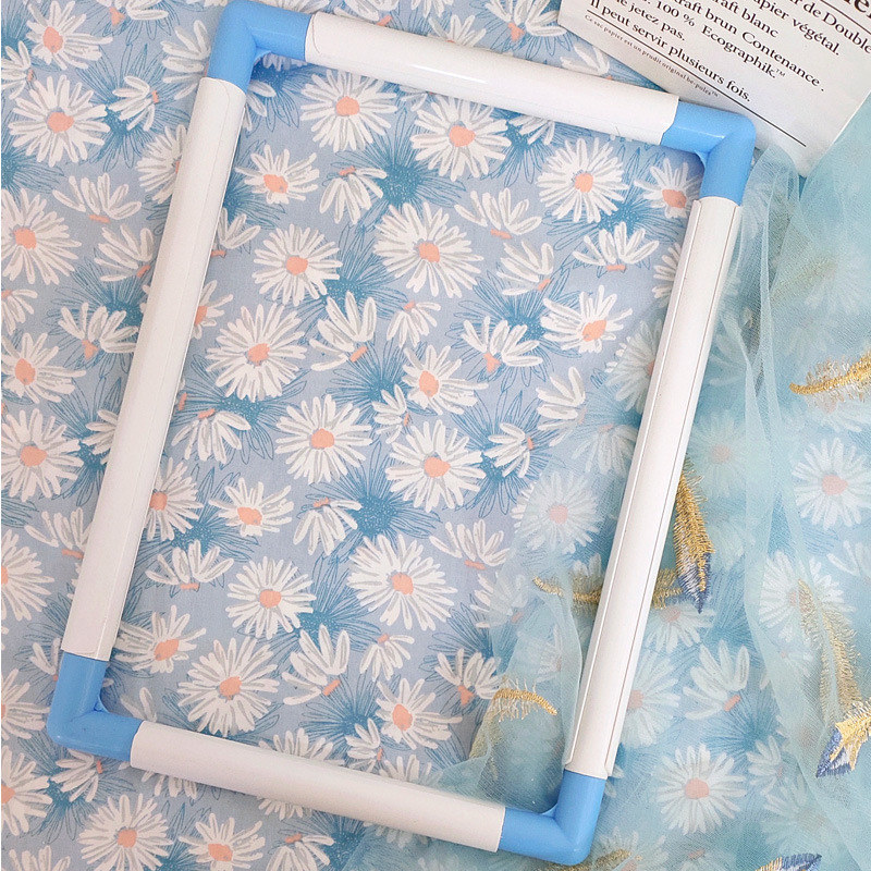 Cross embroidered minimalist practical tool tightened with embroidered clip-type 60x40cm rectangular large number simple and embroidered