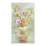 Diamond Embroidery 2020 Новая вертикальная версия Ping Arich Vase Diamond Painter и благоприятная картина Magnolia Living Room
