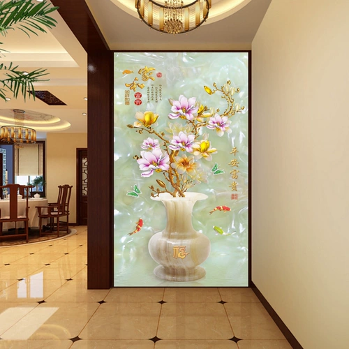 Diamond Embroidery 2020 Новая вертикальная версия Ping Arich Vase Diamond Painter и благоприятная картина Magnolia Living Room