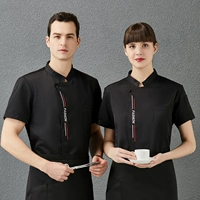 Черная вышивка три бара короткие рукава