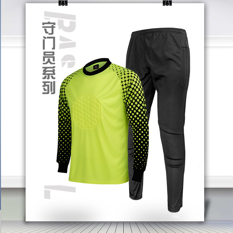 New football goalkeeper training suit Long sleeves Longmen shirt football outfit goalkeeper clothes can be printed