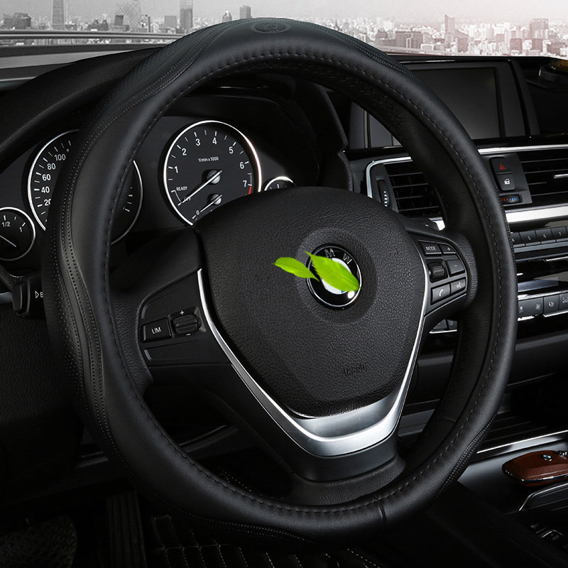 Leather steering wheel cover Four Seasons Sagittarius Carolina Kruz Xuanyi Fox Maiten leather handlebar cover