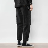 Мужские осенние штаны для отдыха, свободный прямой крой