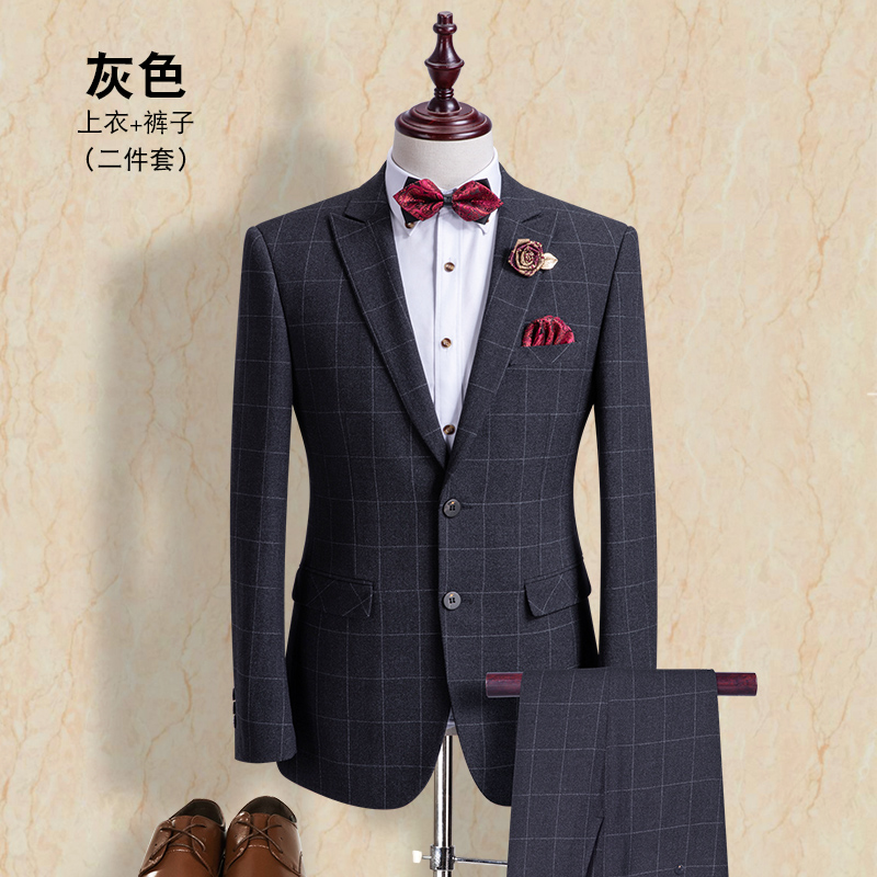 Suit phù hợp với đẹp trai chú rể cưới đám cưới phù hợp với đám cưới người đàn ông ba mảnh thông thường doanh nghiệp sửa chữa theo phong cách Anh trang phục chính thức