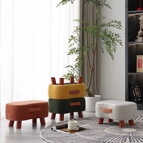 Домашний табурет простые дверные туфли смену табурет мягкая сумка сидеть лужа Интернет знаменитость табурета гостиная журнальный столик табурет диван педаль педали