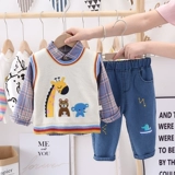 Детский комплект для мальчиков, детская одежда, 3 предмета, 5 лет