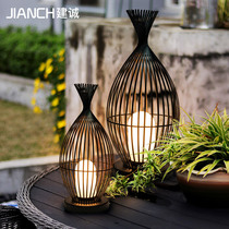 Outdoor Waterproof Grass Terrace Lamp Day Style Villa Garden Decoration Floor Lamp Outdoor Landscaped Park View Light