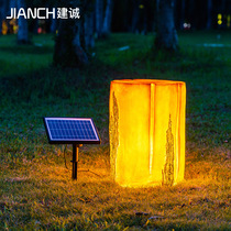 Luminous Tree Pile Light Solar Outdoor LED Emulation Wood Pile Light Waterproof Landscape Lawn Festival Decoration Park Lights