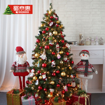 Christmas tree package 1 8m luxury encrypted flame retardant Christmas tree 1 5m household package Christmas decoration does not fall off powder