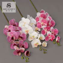 PU real feel over glue Phalaenopsis simulation orchid Fake flower single silk flower decoration home flower arrangement single orchid