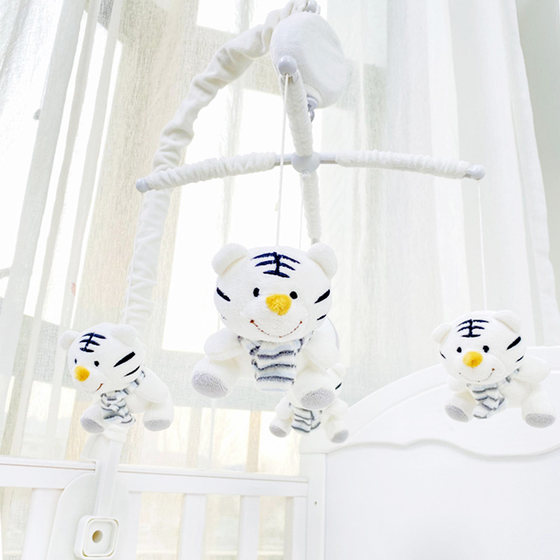 ins crib bell music rotation 0-6-12 months baby rattle newborn hanging bell bed bell fabric bed bell