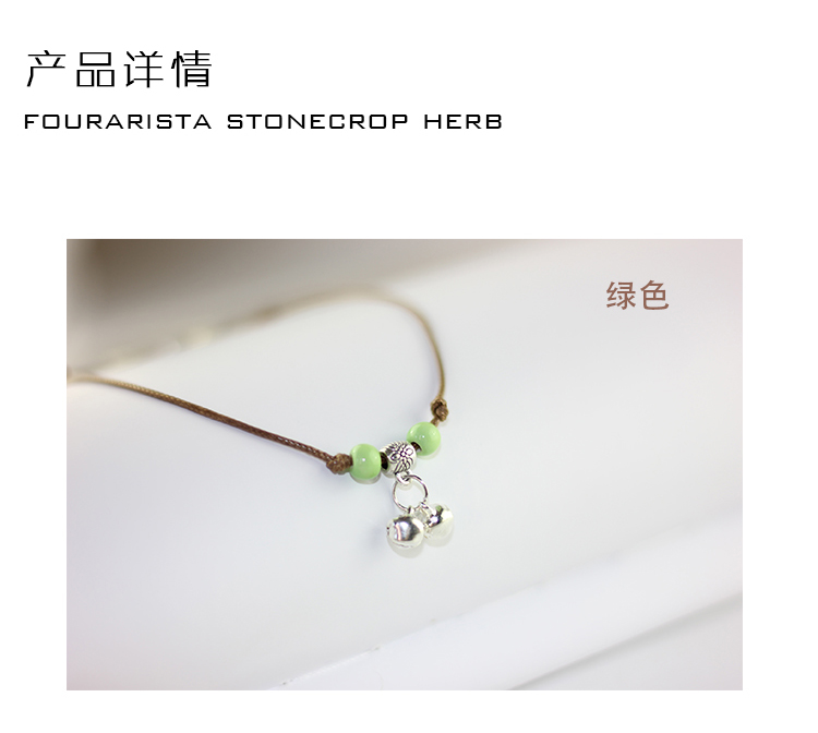 chân sen bạn gái vòng chân vẻ đẹp thời trang Nhật Bản và Hàn Quốc handmade gốc trinkets gốm sản xuất lâm nghiệp vòng đeo chân cho nữ
