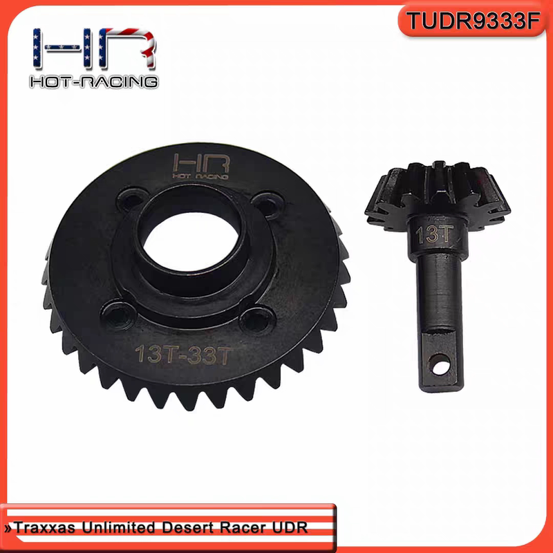 Hr Traxxas Udr40 Chrome Steel Front Differential Upgrade Bevel Gear 33/13t
