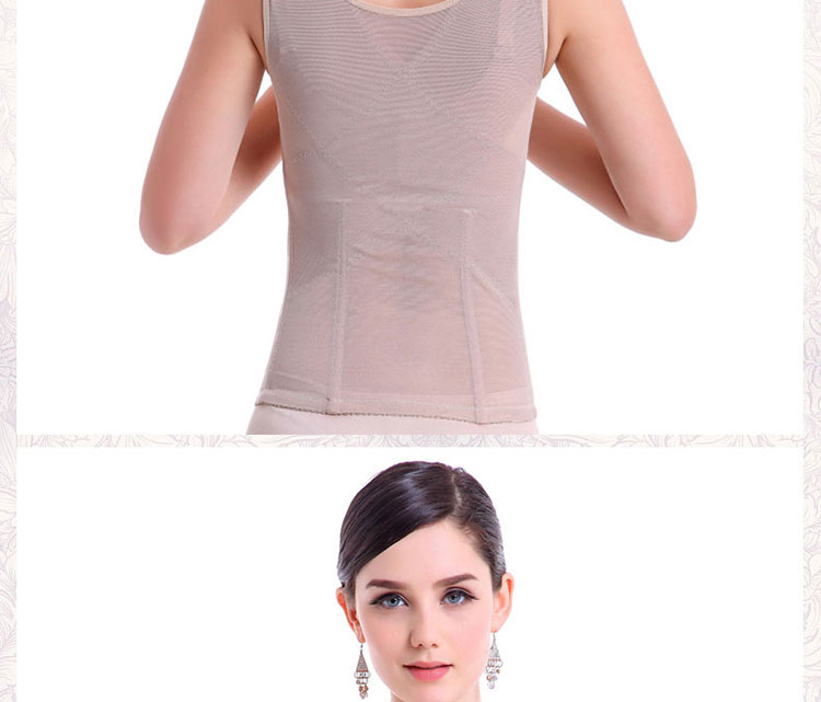 Nhựa áo sơ mi mùa hè phần mỏng giảm béo bụng bụng vành đai khóa sau sinh body vest eo eo dạ dày đồ lót nữ