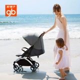 Детская складная портативная коляска с сидением на четырех колесах, можно сидеть и лежать, амортизация